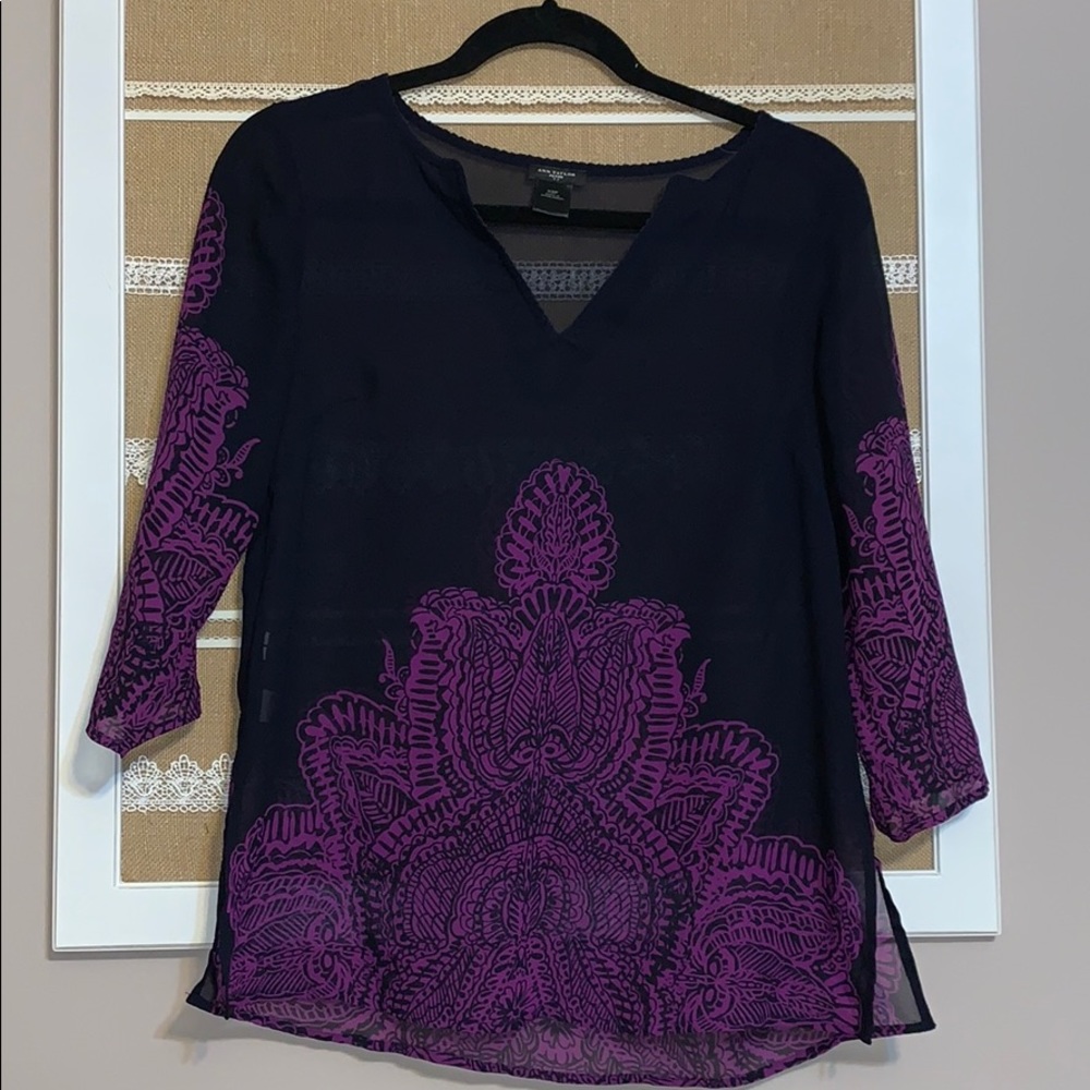 Ann Taylor sheer blouse